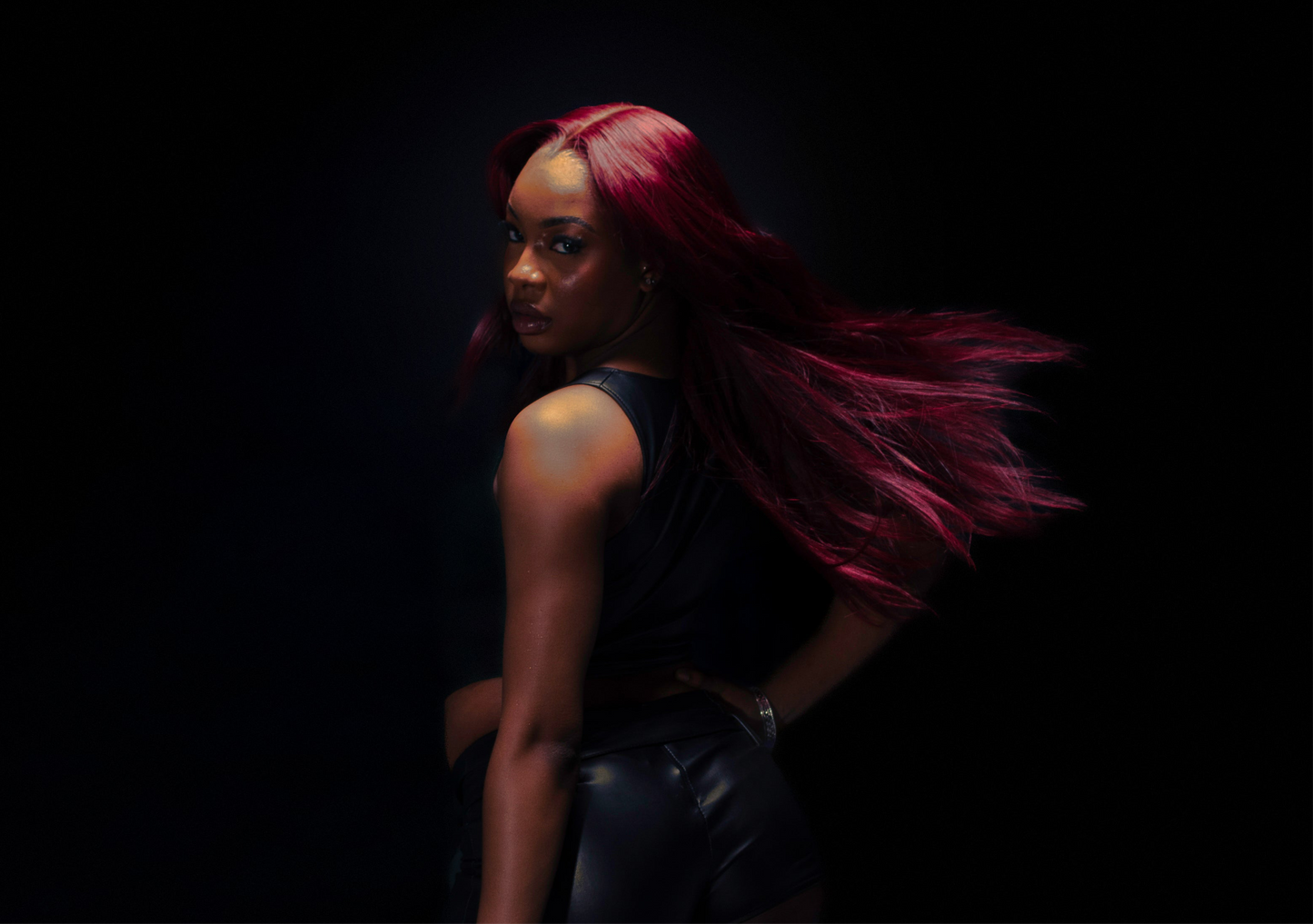 Red Closure Wig
