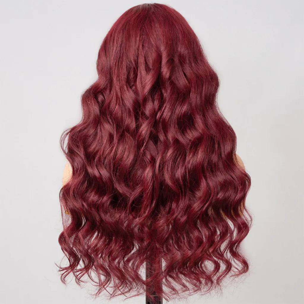 Red Full Frontal Wig