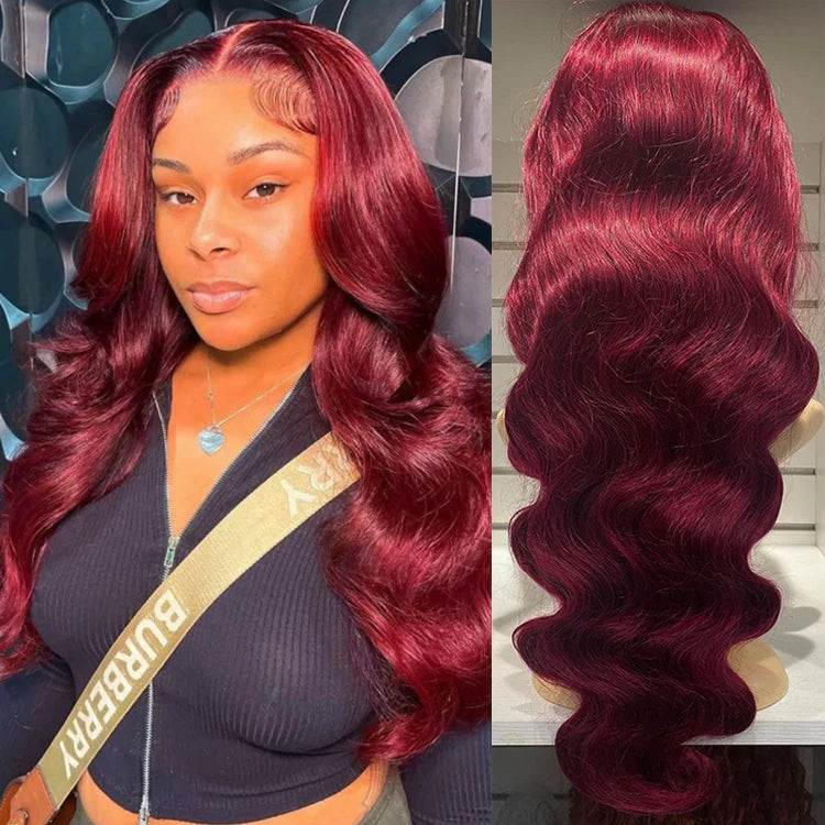 Red Closure Wig