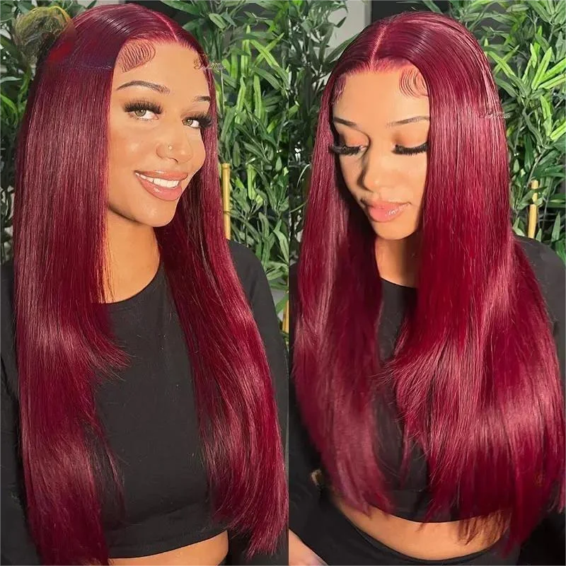 Red Closure Wig