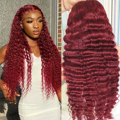 Red Closure Wig