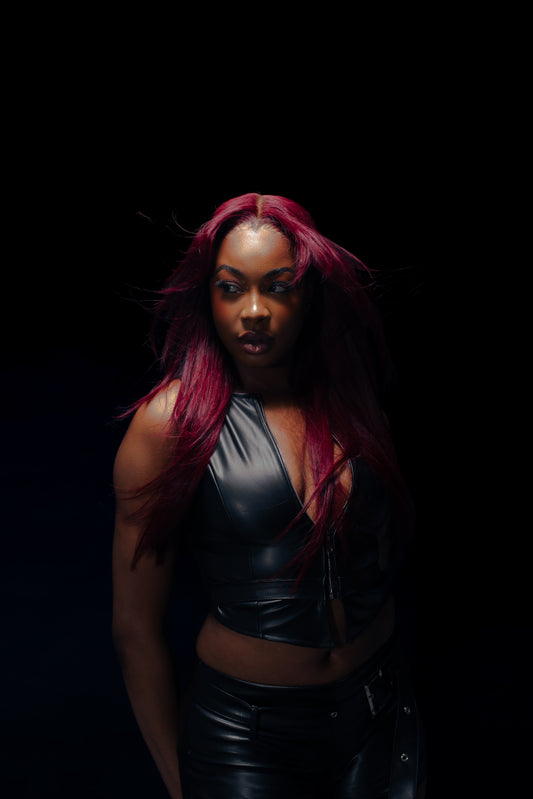 Red Full Frontal Wig