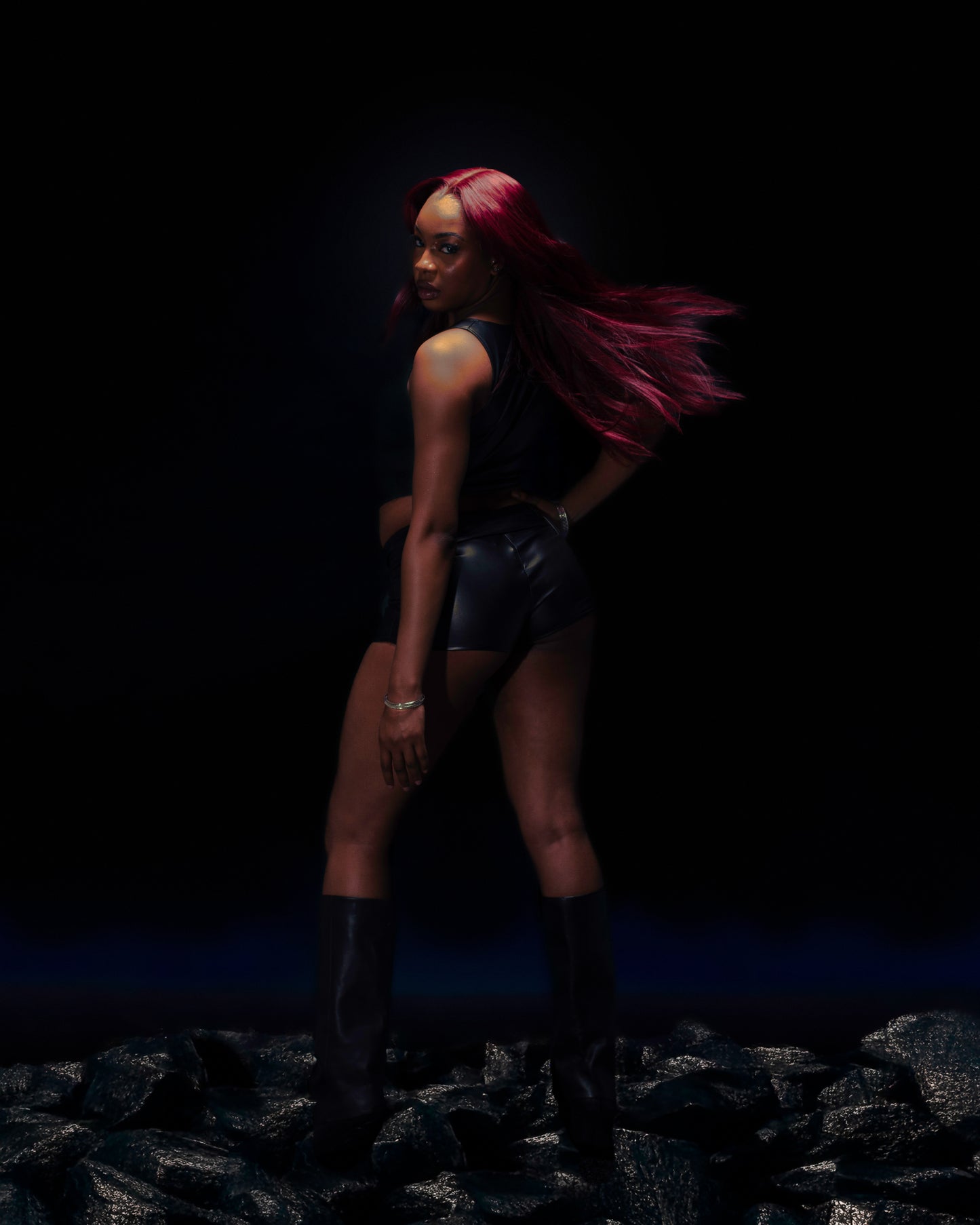 Red Closure Wig